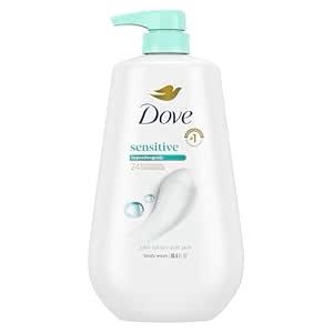 Dove Sensitive Skin Hypoallergenic Liquid Body Wash with Pump  30.6 oz