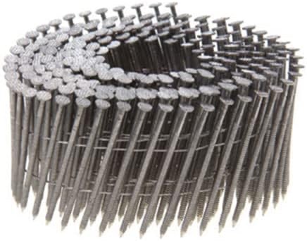 Steelinx 15 Degree Wire Weld Collated Coil Roofing Nails, 1-3/4 In x .120 Inch, 7200 Count
