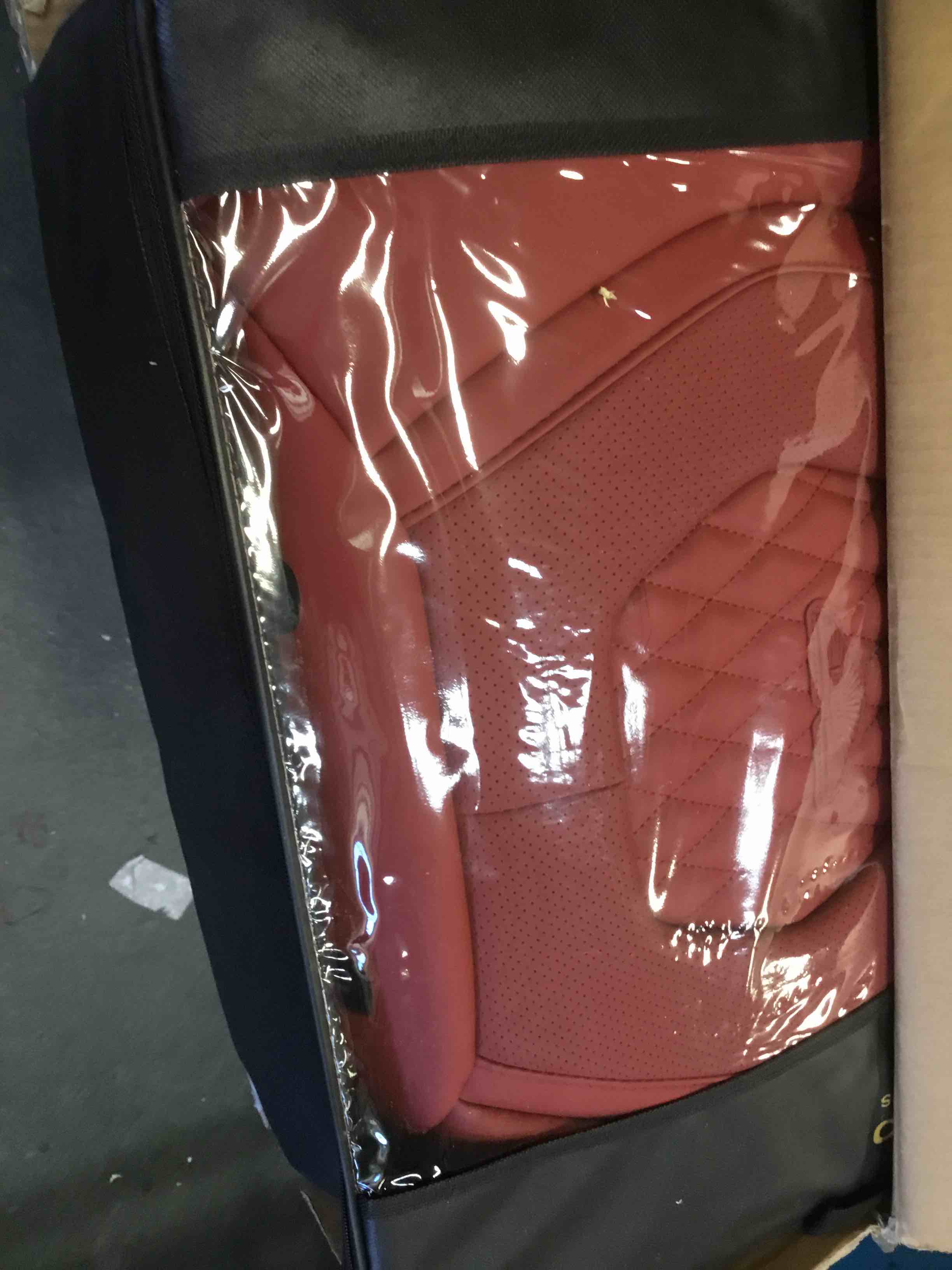 Coverado Seat Covers, Car Seat Covers Full Set, Red Car Seat Cover, Car Seat Covers Front Seats Back Seat Cover, Waterproof Car Seat Cushion,Leather Seat Cover Seat Protector Universal Fit Most Cars