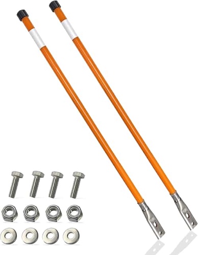36" Length - Reflective, Universal Orange Snow Plow Guide Markers (2)