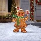 the 4' twinkling gingerbread woman