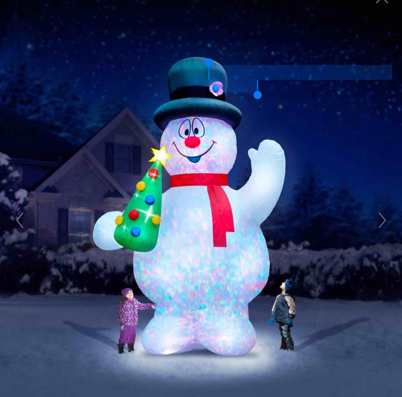 The 16' Frosty The Snowman Lightshow
