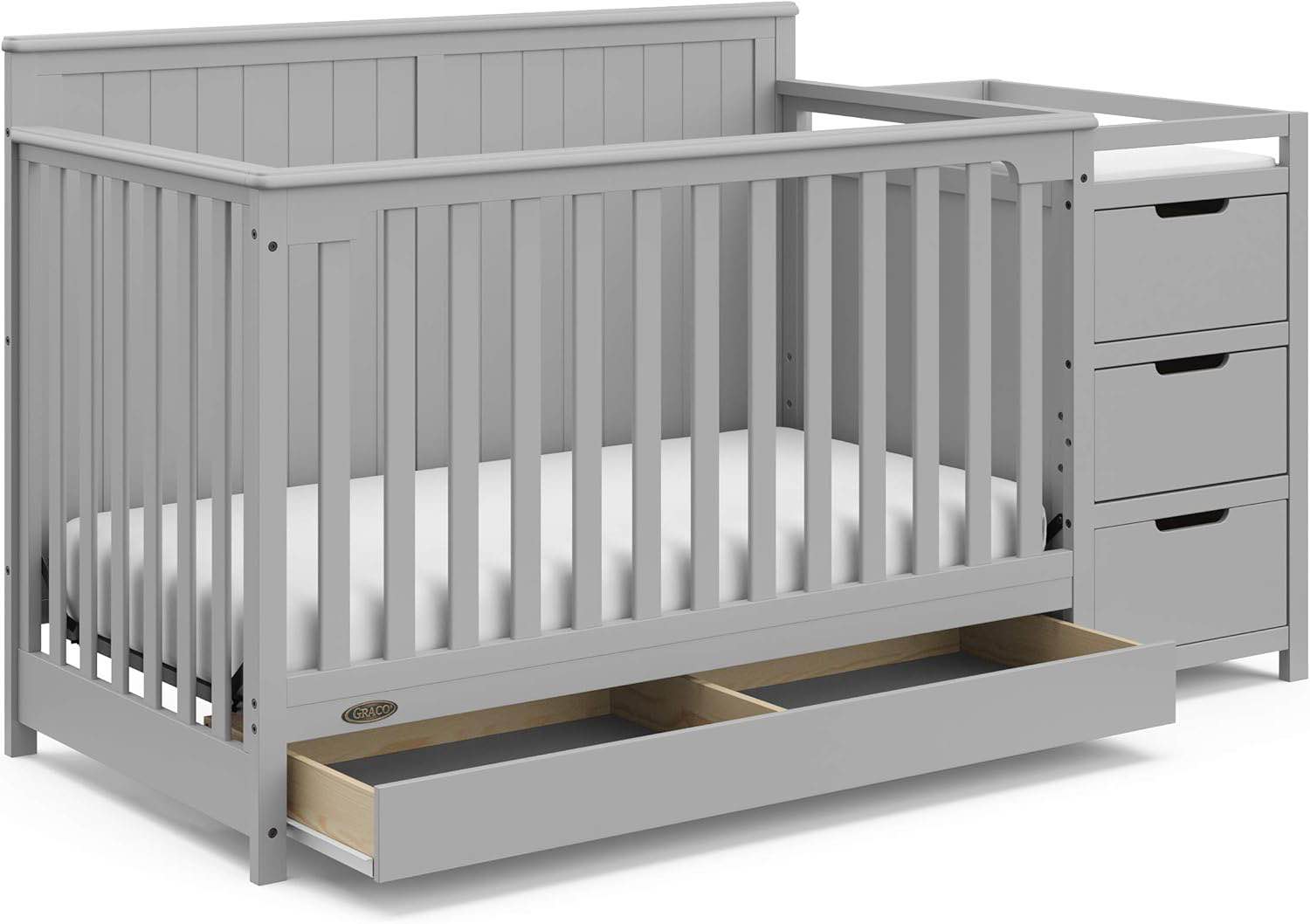 Hadley 5-in-1 Convertible Crib and Changer with Storage