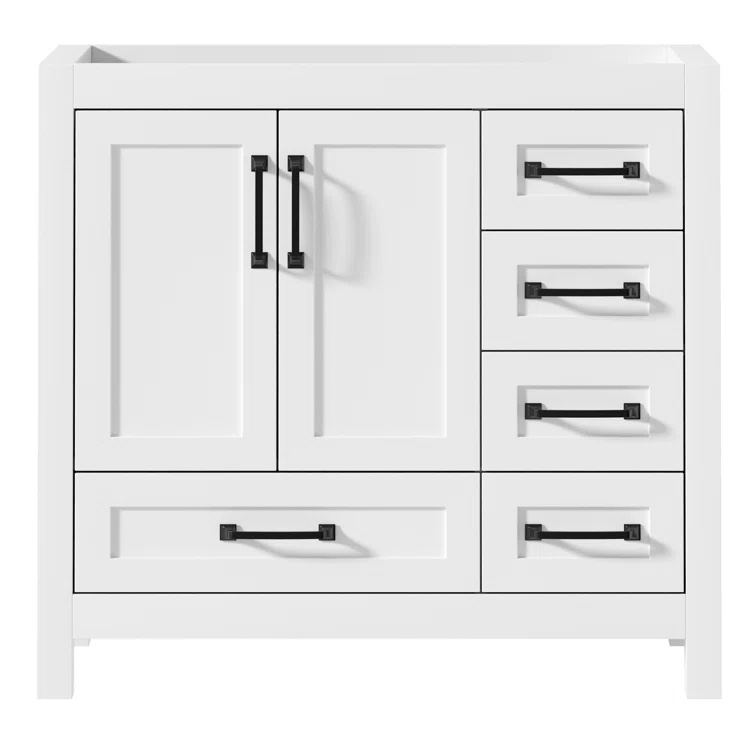 36" Single Bathroom Vanity Base Only Without Sink Top (Missing Sink)