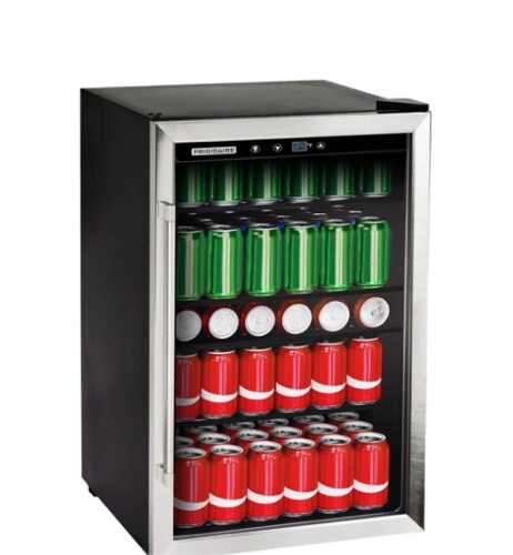 FRIGIDAIRE Beverage Refrigerator, Mini Fridge with Digital Temperature Control, Fits 126 Cans