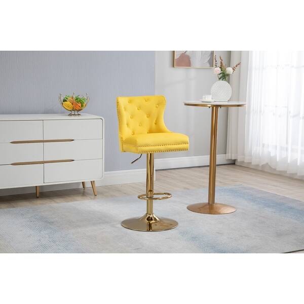 Bar Chairs Bar Stools with Back and Footrest Counter Height