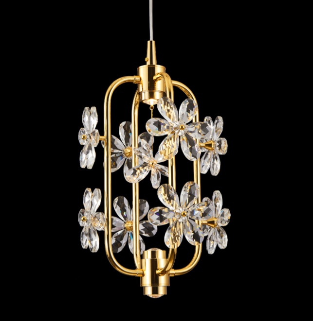 Lt-Ch1007-Gld Aico Furniture Lighting Daisy Chandelier