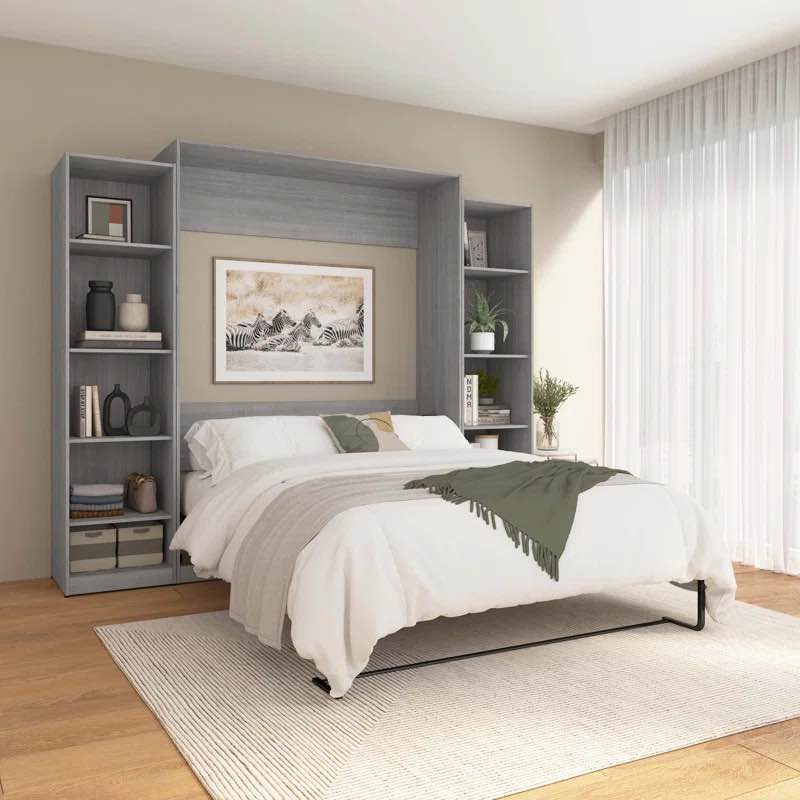(incomplete box 3 of 4 only) Oneybrook 59w Wall Bed-box 3 Size: Queen, Color: Bark Gray