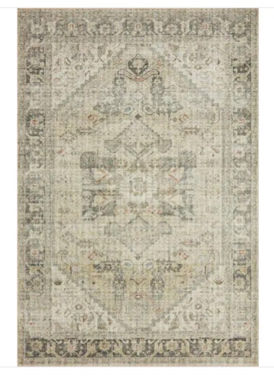 Loloi II Skye Collection SKY-13 Natural / Sand, Traditional 6'-0" x 9'-0" Area Rug, Rectangular