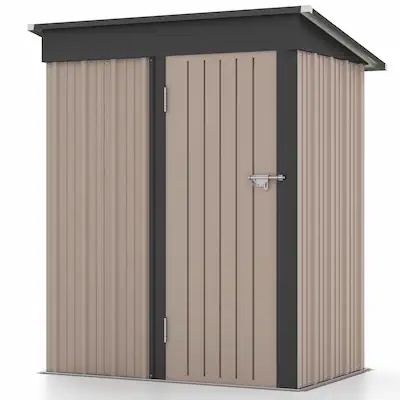 Patiowell 5-Feet x 3-Feet Galvanized steel Storage Shed