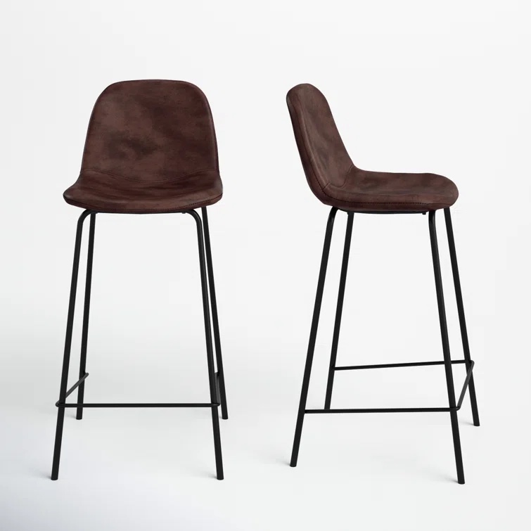 Kody Vegan Leather Bar & Counter Stool (Set of 2)