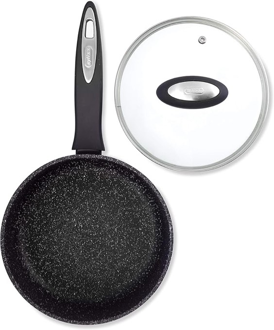 Zyliss Ultimate Nonstick Saucepan with Glass Lid - Small Sauce Pan - Non-Stick Sauce Pan with Lid - Scratch-Resistant and Dishwasher-Safe Cooking Pot - 2.7 quarts