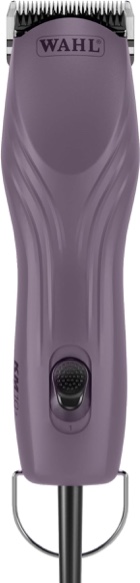 Wahl Pro Animal KM10+ Corded Clipper - New #10 Prime Series Blade, LOCKGUARD Patent Pending Technology & Textured Housing Design - Clippers for Cats, Dogs & Horses - Lightweight - 2-Speeds - Purple