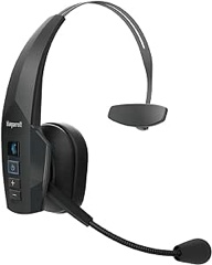 BlueParrott - B350-XT Wireless Bluetooth Mono Headset with 96% Noise-Cancelling Microphone and Lightweight Headband - Black