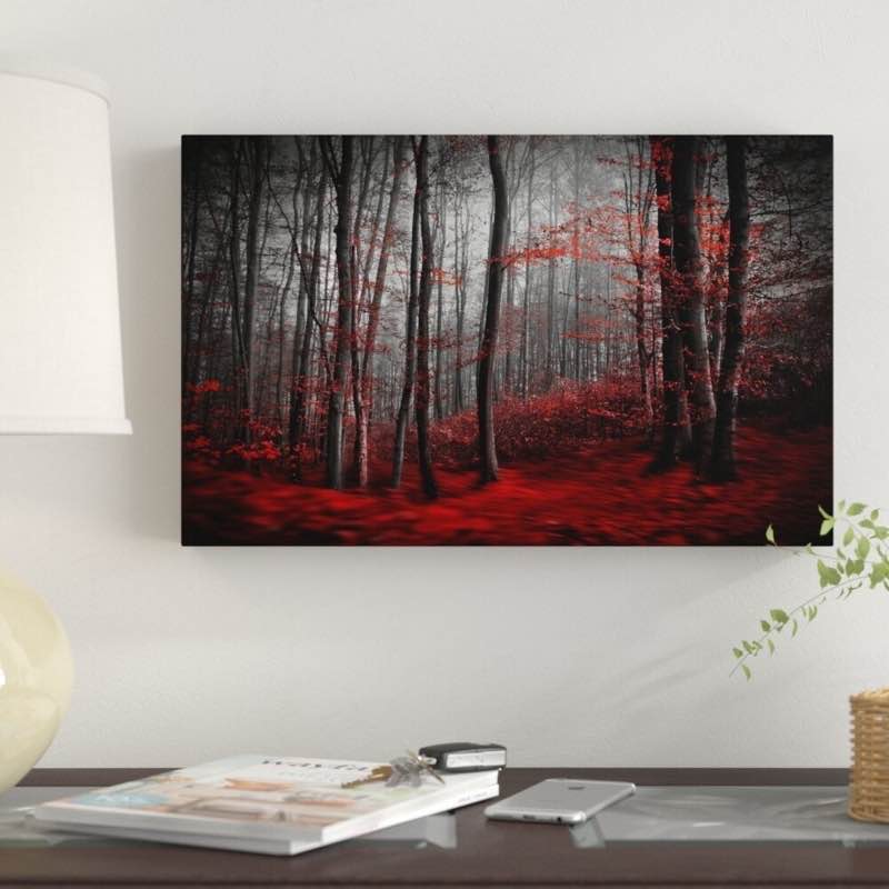Bloody River' Graphic Art Print on Wrapped Canvas