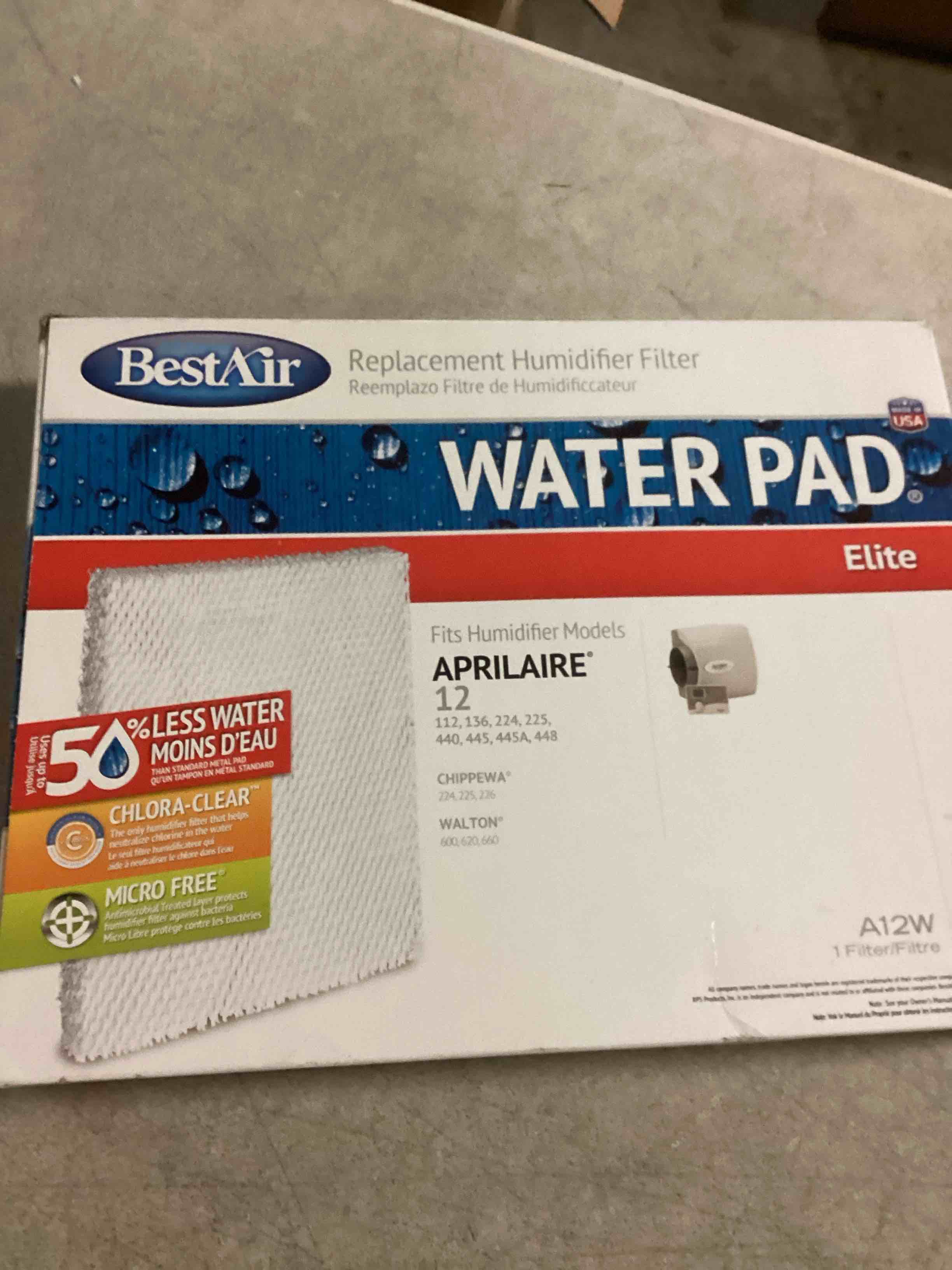 Condition photo showing Good Condition for BestAir A12W Replacement Water Pad for Aprilaire models 11.375” x 14.75” x 1.625”