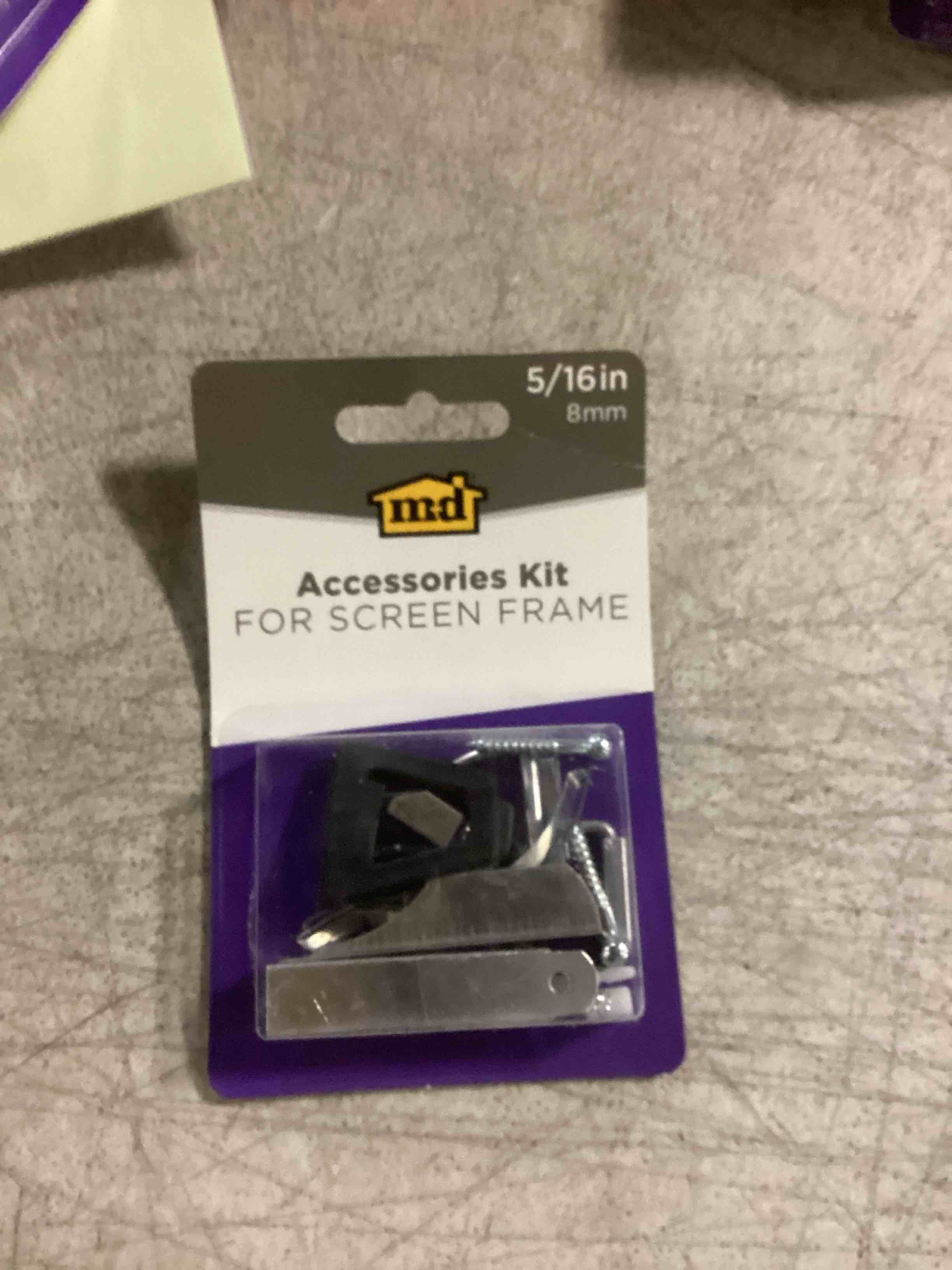 Condition photo showing Good Condition for ( Packs 3) M-D Building Products 14170 Accessories Kit Frame (5/16in) Replacement Screen, Assorted