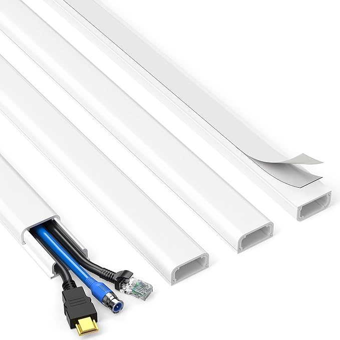Mono-Systems, Inc. 3/4-in x 60-in Low-Voltage White Cord Cover
