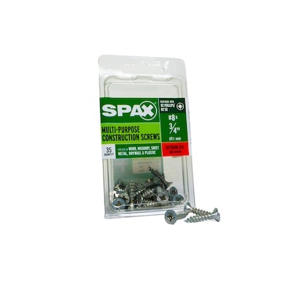 SPAX Multi-Material #8 x 3/4-in Zinc-plated Interior Wood screws ( 100 -Per Box )