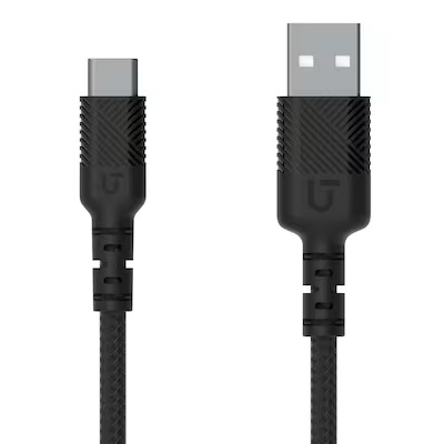 ( packs 3) Utilitech 6-ft USB-C USB-C Black Cable, 9-ft USB Braided.