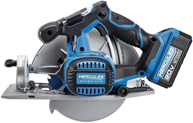 HERCULES 20V Brushless Cordless 7-1/4 in. Circular Saw with Free Carbide Tooth Saw Blade - Tool Only