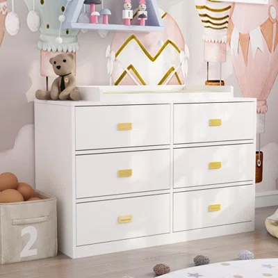 ( similar ) 6 Drawers Changing Table Dresser