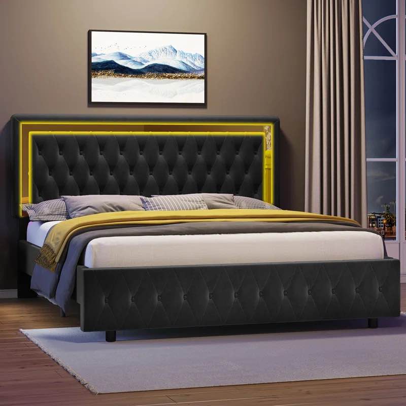 Braiya Tufted Low Profile Standard Bed
