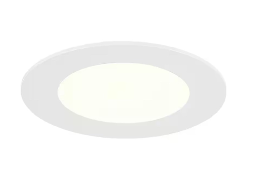 5 in Slim Round Downlight Integrated LED Recessed Light Kit in White