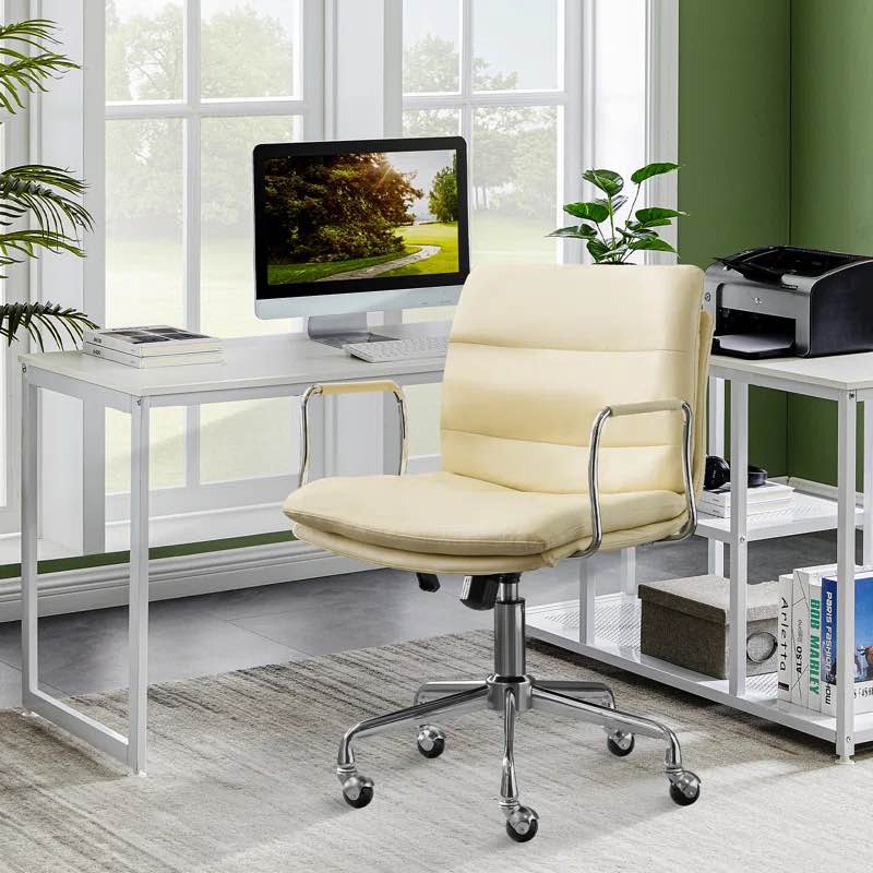 Raio Leather Upholstered Office Chair