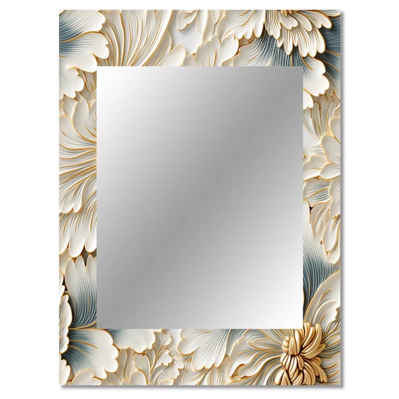 Beige Frosty Drift Experience - Marble Mirror Wall Decor