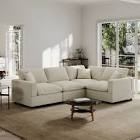 ((INCOMPLETE BOX 2 OF 2 )) Otite 95.4'' Upholstered Sofa, Cloud Sofa, L Shaped Sectional Sofa Couch Modular Sofa for Living Room Office Apartment