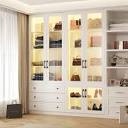 ((INCOMPLETE BOX 2 OF 2 )) Six-Door Three-Drawer Closet System With Light