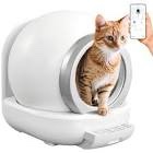 White Smart Self-Cleaning Cat Litter Boxes, Automatic Litter Box with App Control