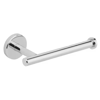  allen + roth Harlow Polished Chrome Wall Mount Single Post Toilet Paper Holder