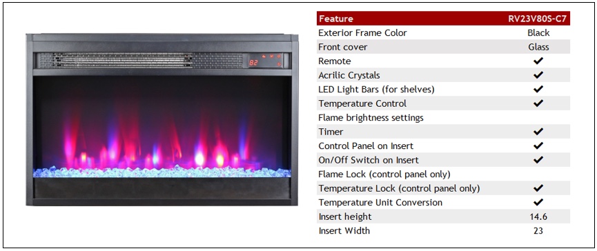 Ameriwood Home's AltraFlame 23" Fireplace 