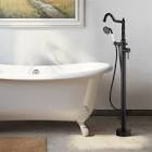 Cisy Floor Mounted Freestanding Tub Filler with Diverter and Handshower