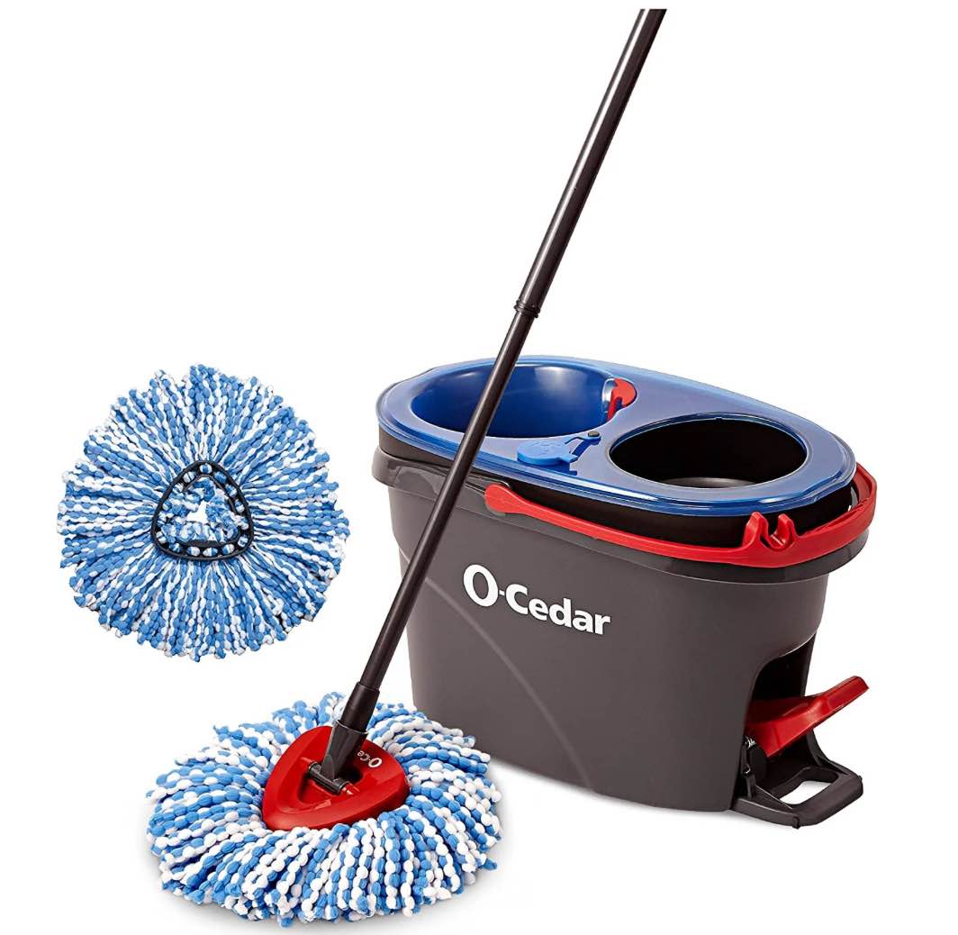 (used/missing refill) O-Cedar EasyWring RinseClean Spin Mop & Bucket Floor Cleaning System