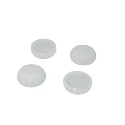 Style Selections 4 -Pack 1.5-in White Polypropylene Chair leg caps