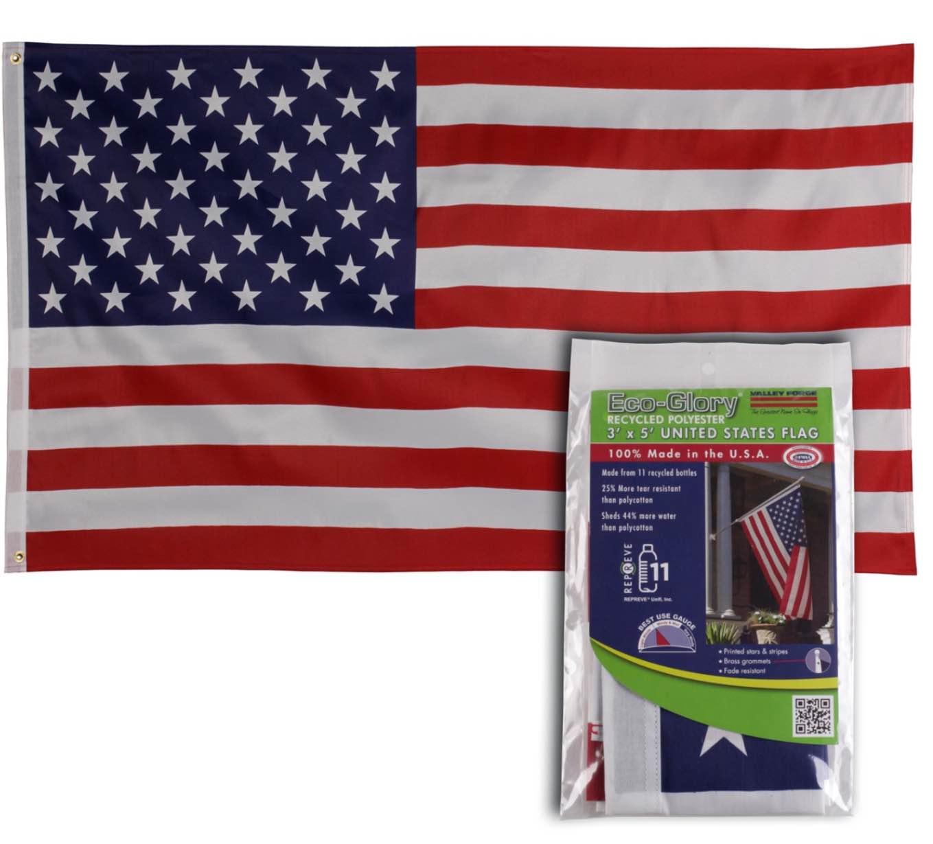 3 ft. x 5 ft. Recycled Polyester U.S. Flag