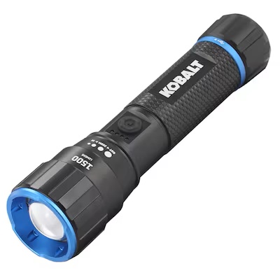 Kobalt 1500-Lumen 4 Modes LED Flashlight with Rechargeable Batteries (Included)