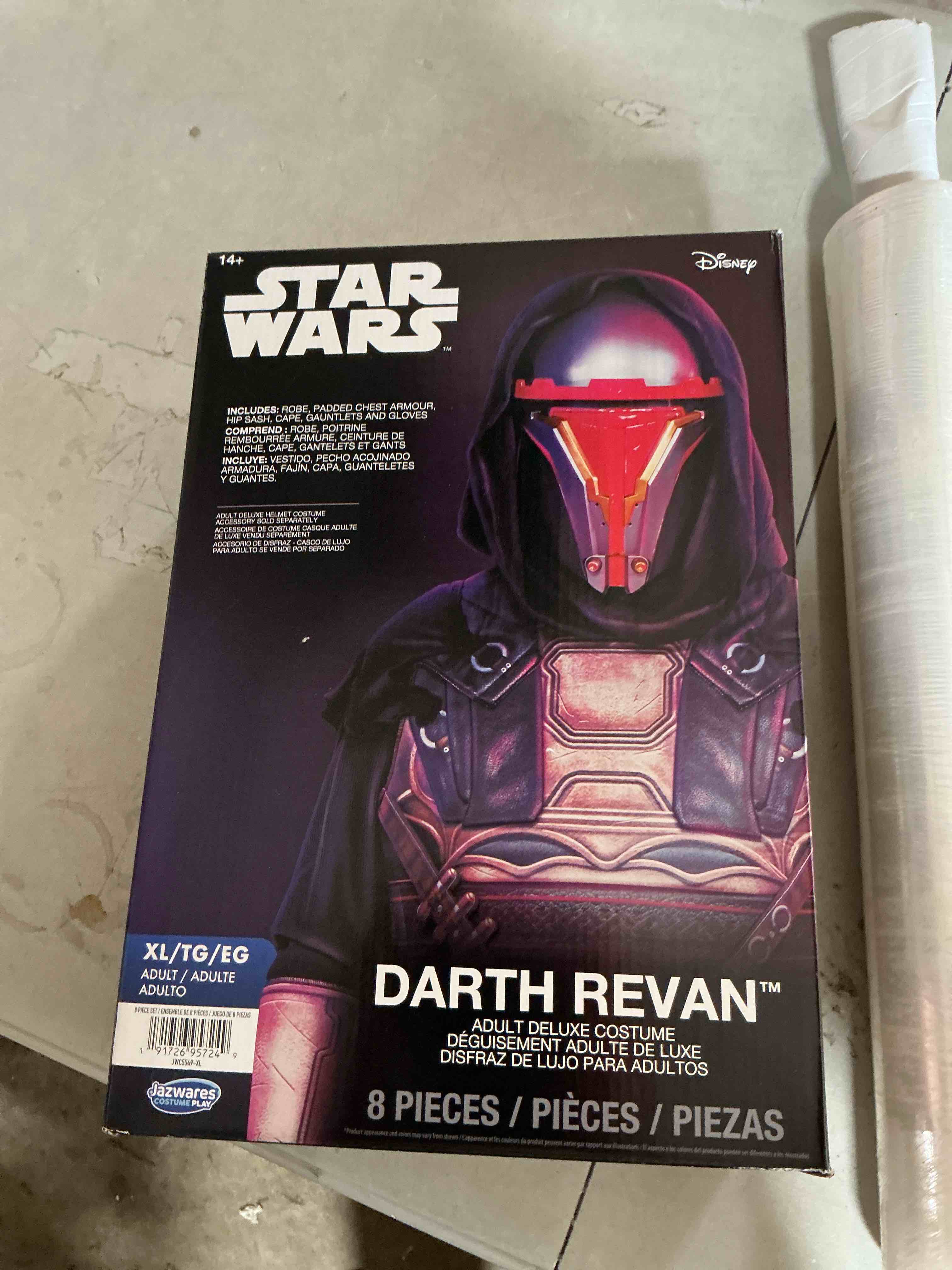 Star Wars Darth Revan Official Adult Halloween Costume - Premium Quality Full Tunic with Padded Ches