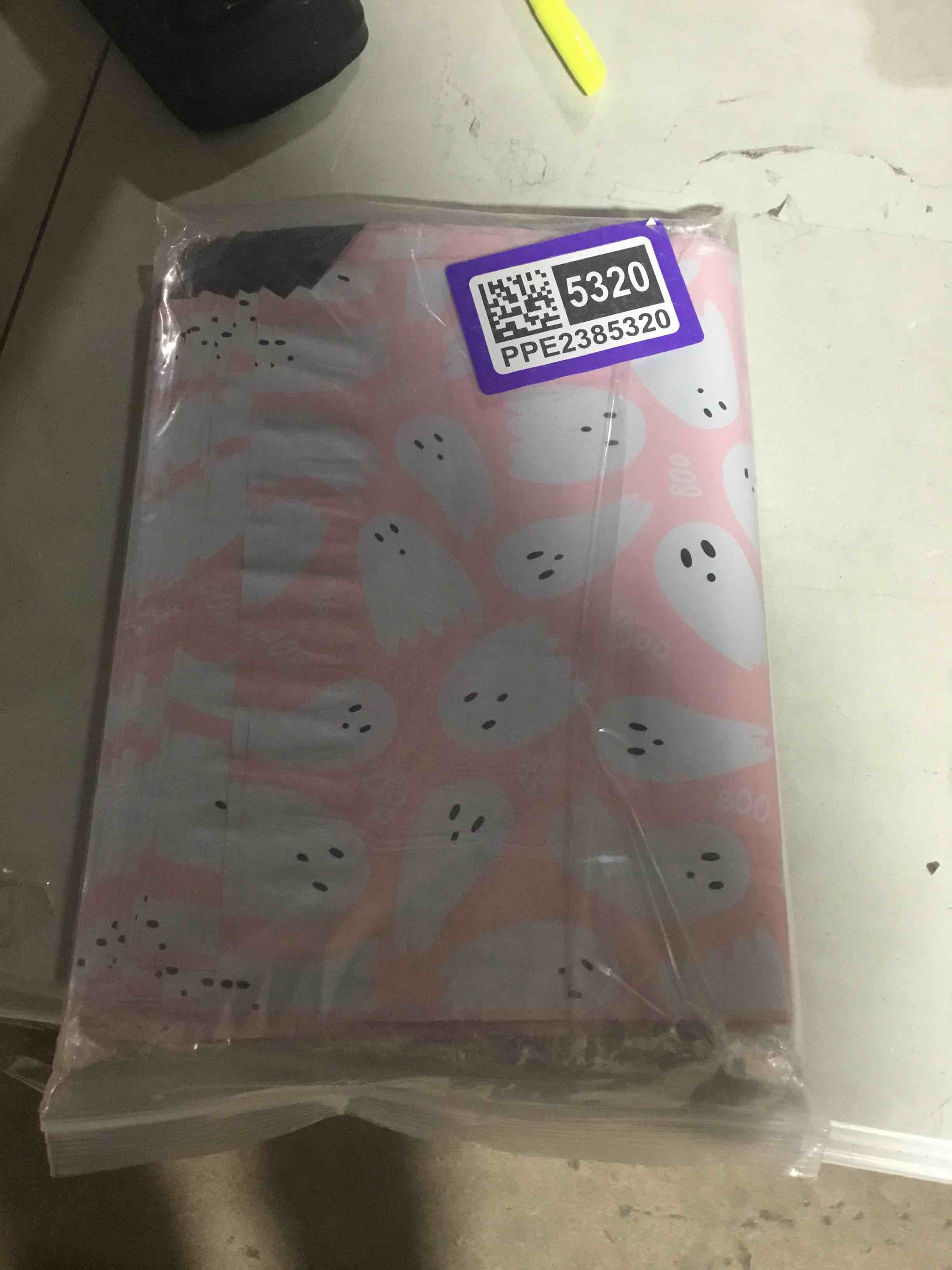 Condition photo showing New/Like New for 10x13 Poly Mailers – Halloween Ghost – Waterproof, Tear-Resistant Shipping Bags with Adhesive Seal – 100 Pack – color is pink