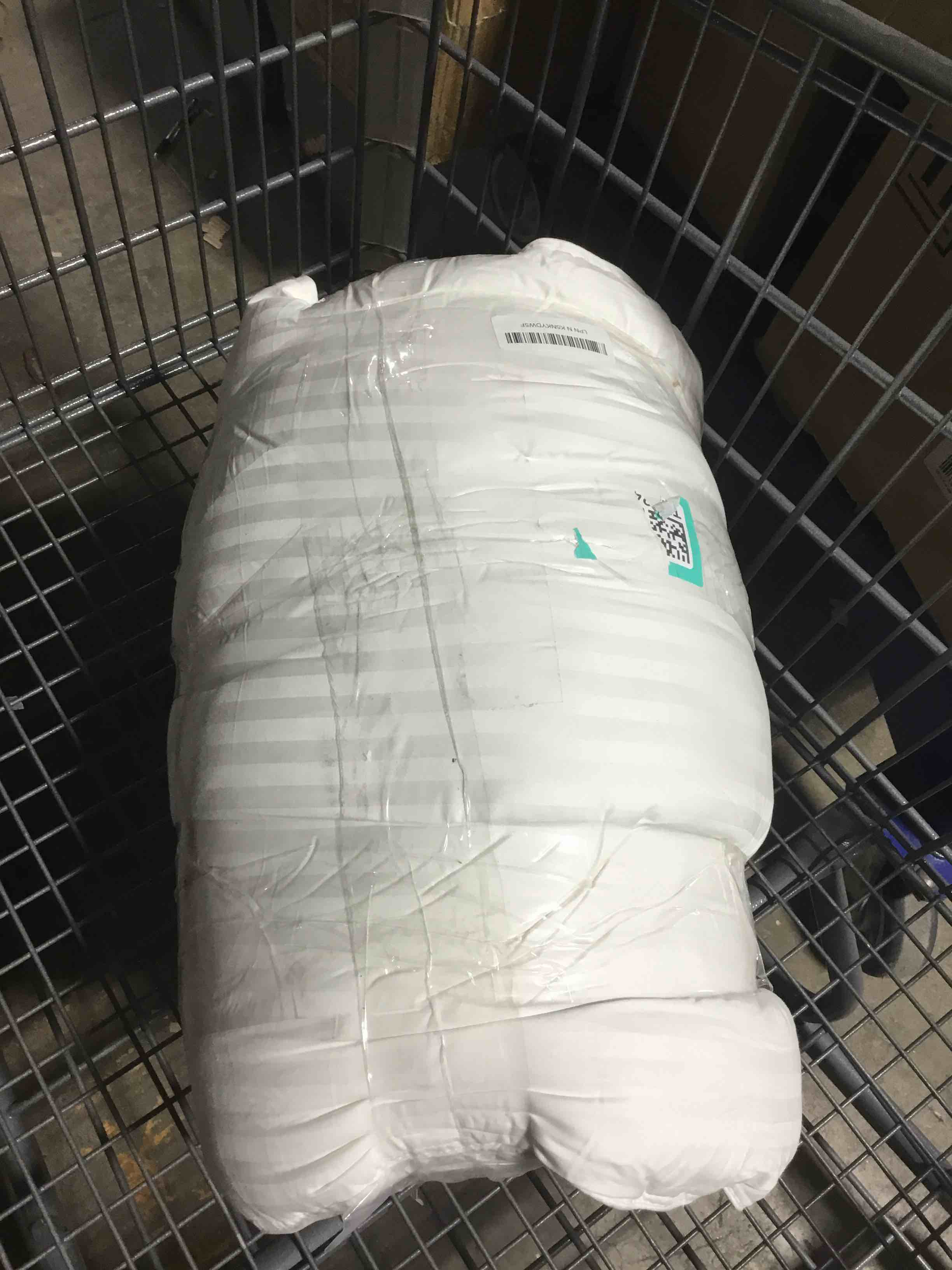 Condition photo showing As Is for Beckham Hotel Collection Bed Pillows King Size Set of 2 - Down Alternative Pillow for Back, Stomach or Side Sleepers King White