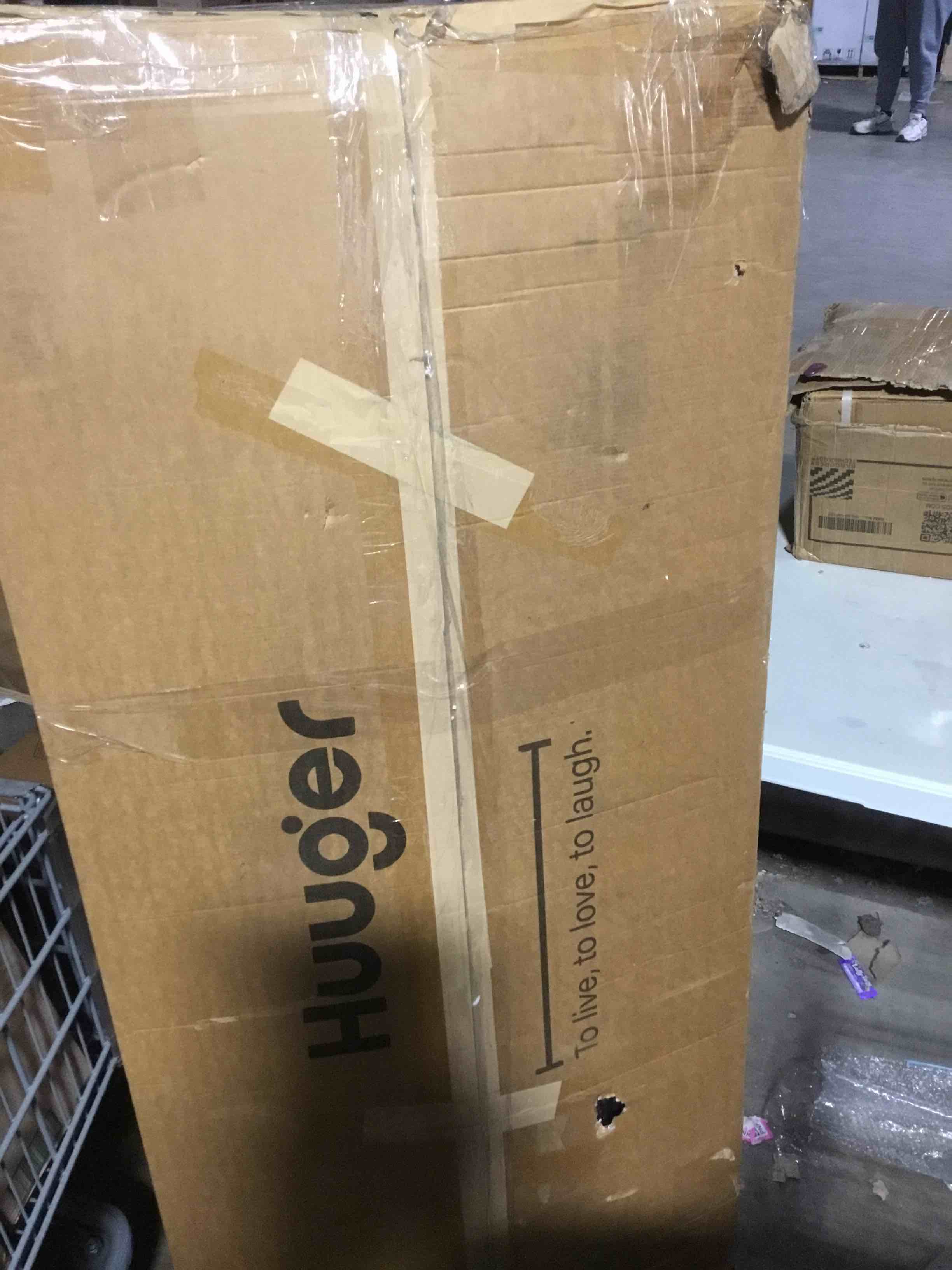 Condition photo showing Good Condition for Huuger 55 x 24 inch Desk with Power Outlets & USB-C, Deeper & Thicker Desktop, Robust Metal Tubes, Computer Desk, Heavy Duty Office Desk, Work Gaming Desk for Home Office, Rustic Brown