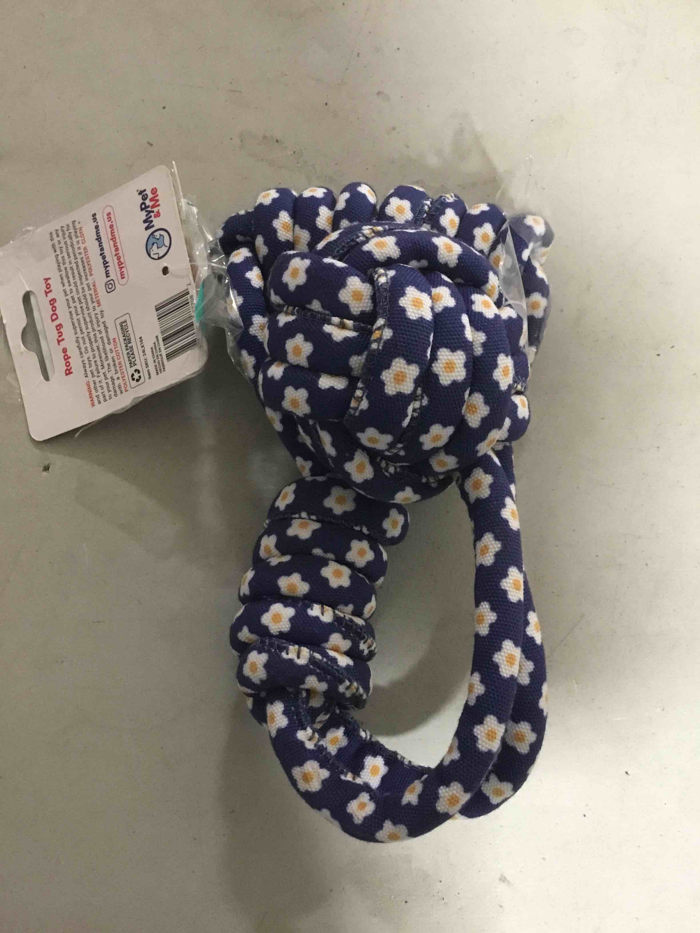 Condition photo showing New/Like New for My Pet & Me - Tug of War Rope Dog Toy (17 Inch) - Durable Chew Toy for All Dog Sizes - Perfect for Interactive Play, Training, and Bonding with Puppies & Active Dogs Tug of War Dog Toy 17 Inch