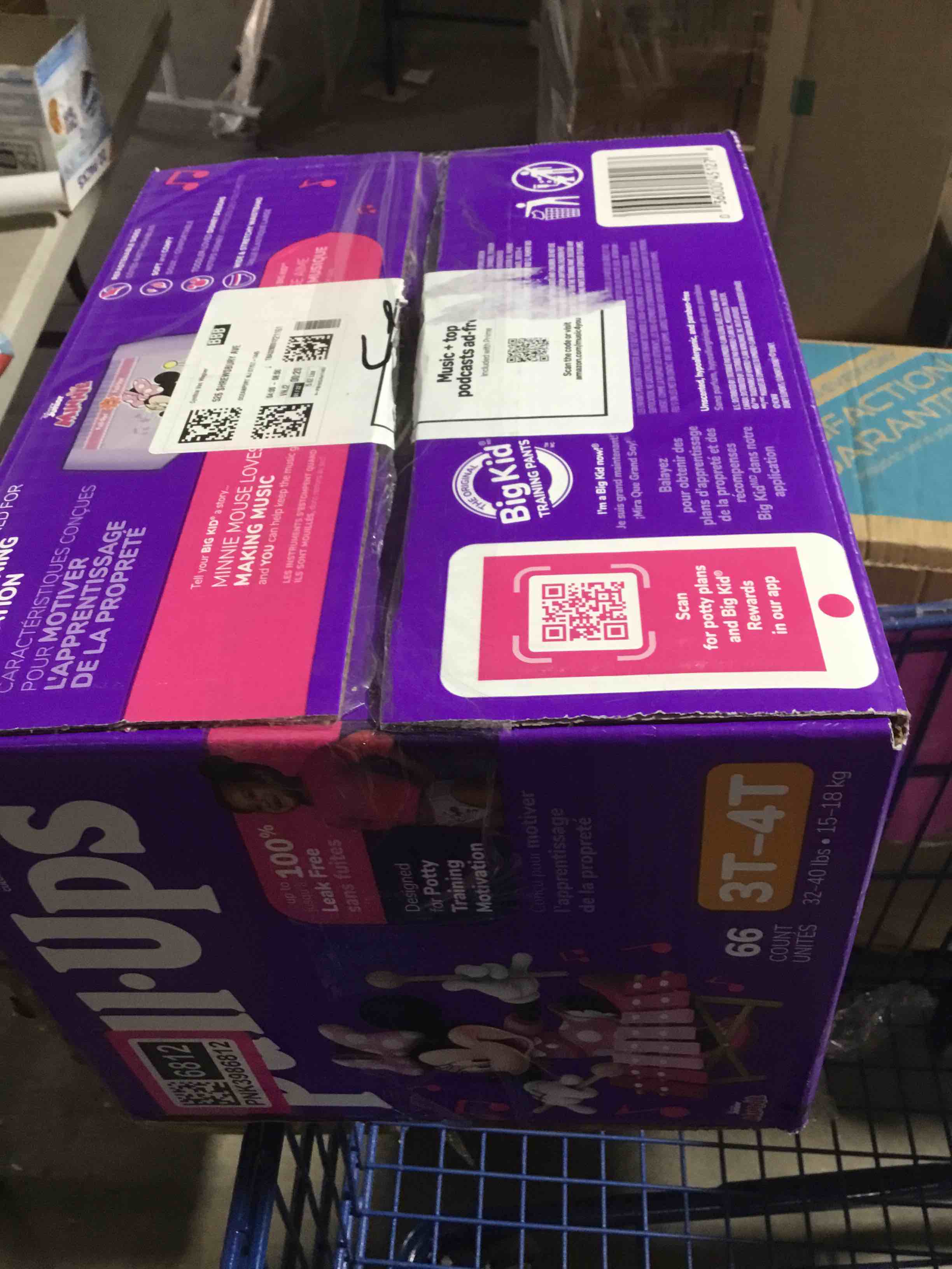 Condition photo showing New/Like New for Pull-Ups Girls' Potty Training Pants, Size 3T-4T Training Underwear (32-40 lbs), 66 Count 3T-4T 66