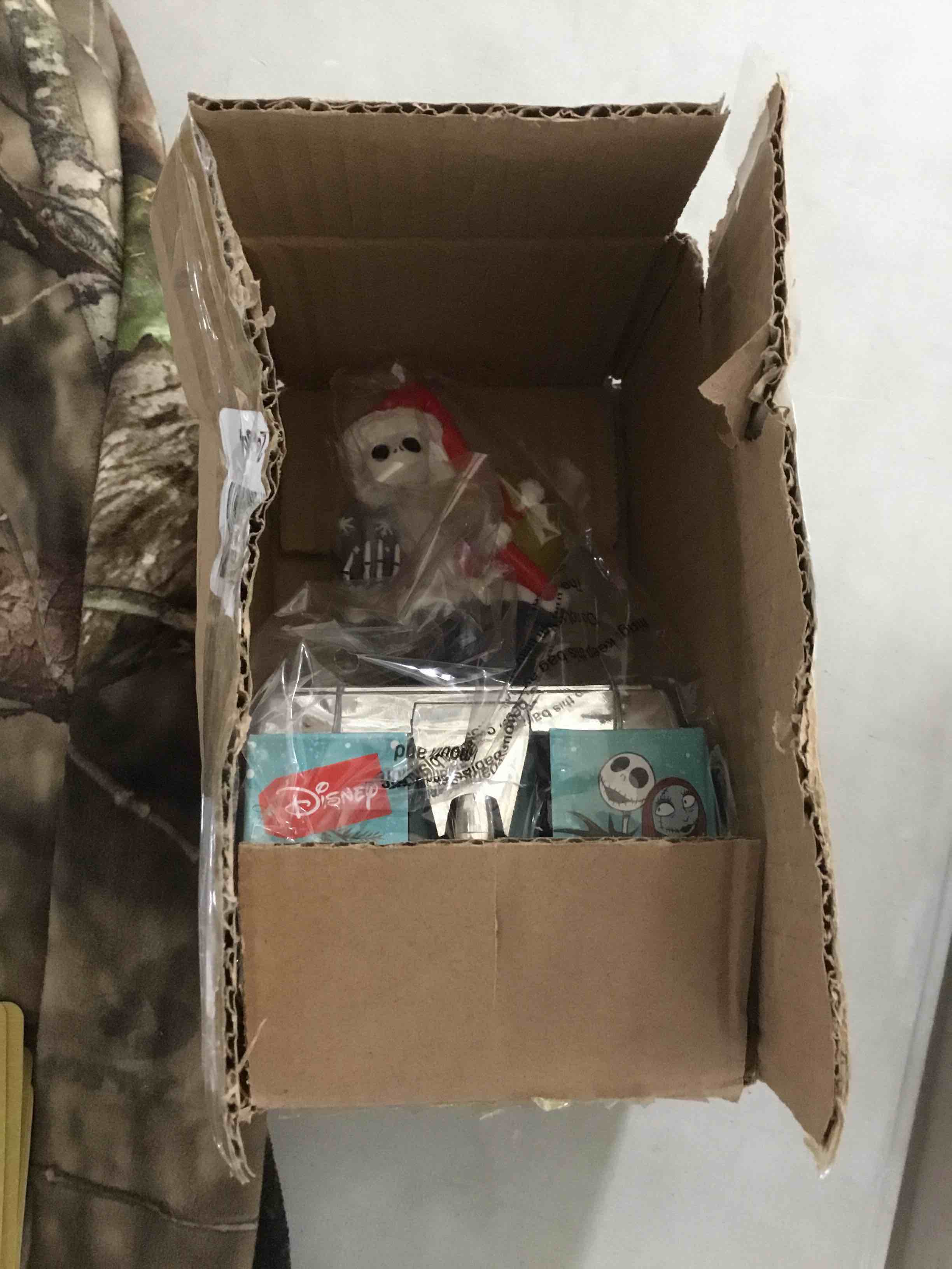 Condition photo showing New/Like New for 6.5-Inch Disney Nightmare Before Christmas Jack in Chimney Stocking Holder