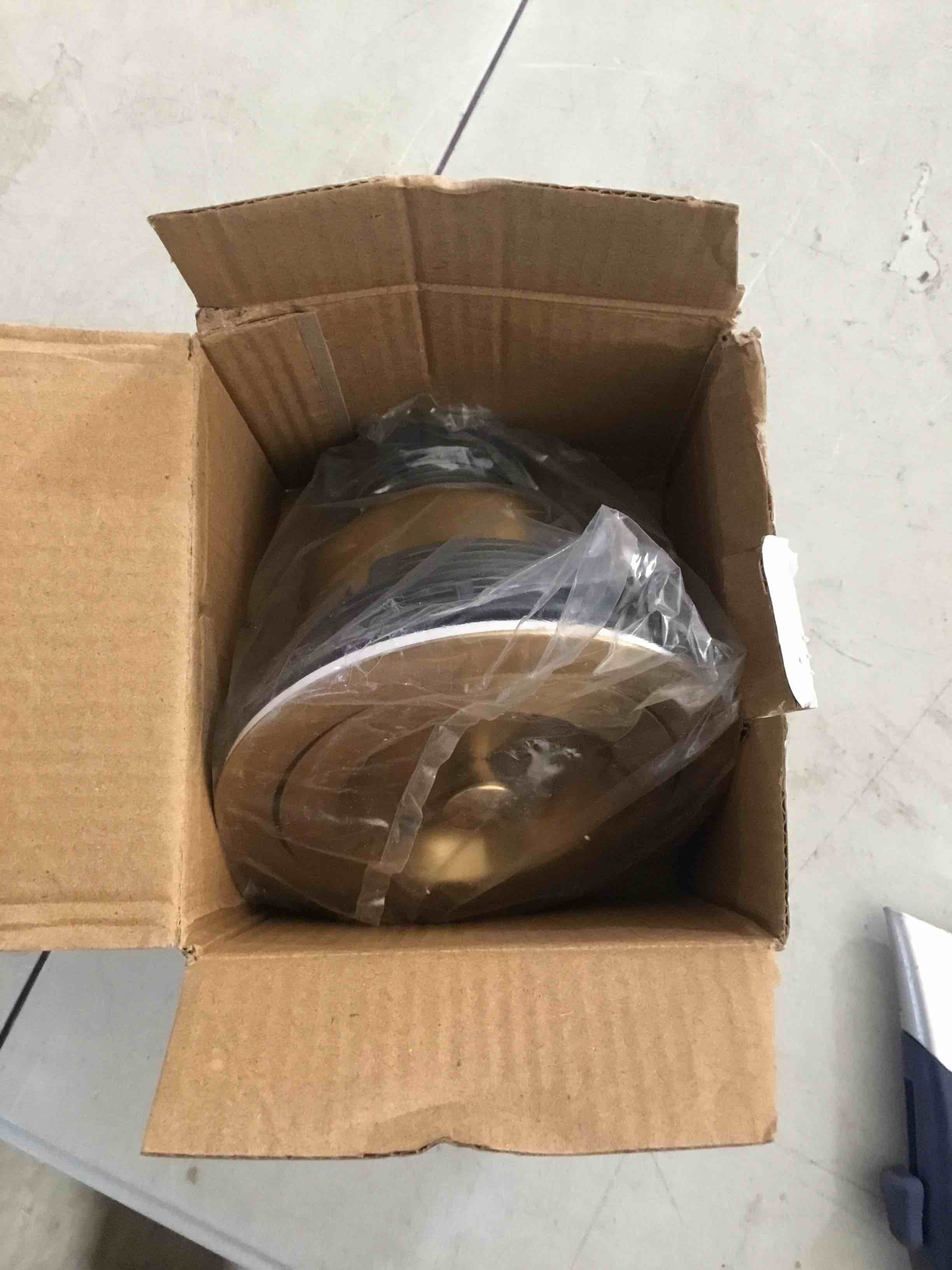 Condition photo showing New/Like New for 3-1/2-Inch Kitchen Sink Drain Strainer Assembly Kit, Deep Waste Basket Strainer with Sealing Lid Sink Stopper, 304 Stainless Steel Brushed Gold