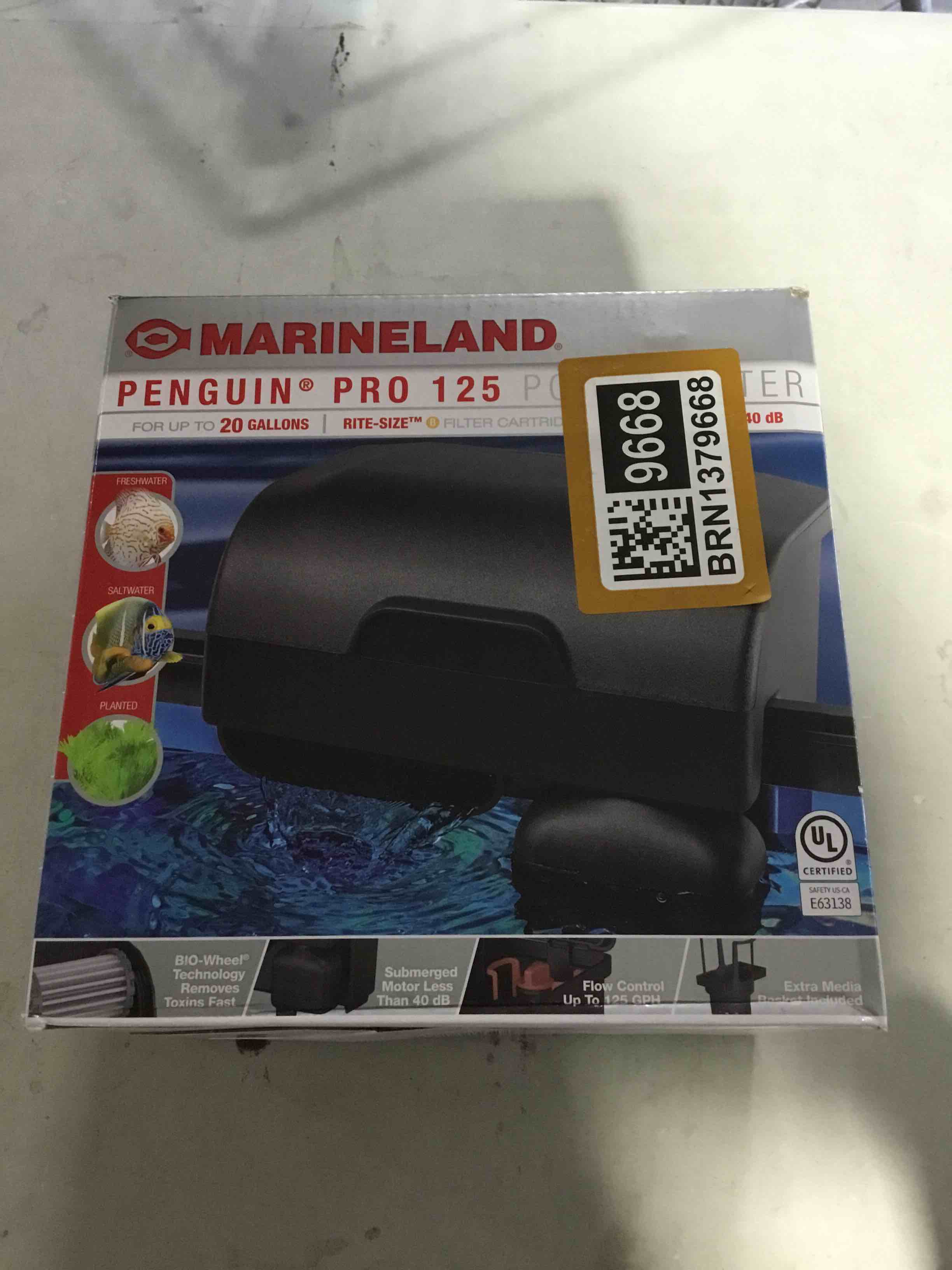 Condition photo showing New/Like New for Marineland AQ-78178 ML PENGUIN PRO 125 FILTER 12/1 CT up to 20 gallons