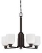 Luminance F19025-64 5-Light Chandelier, Provincial Bronze